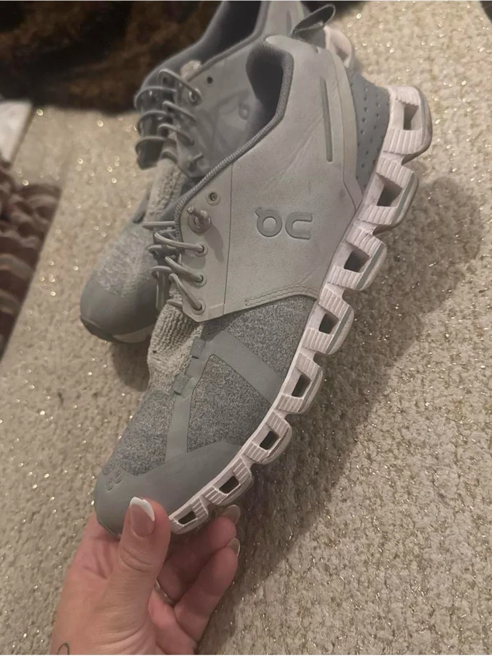 On Running Cloud Women’s Grey Running Shoes